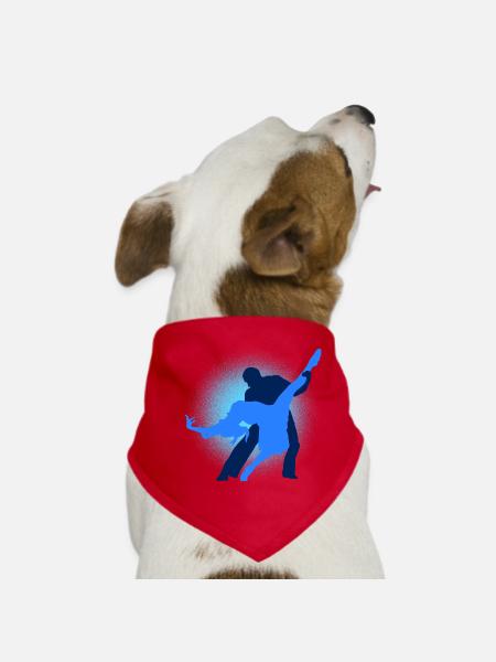 danse - Bandana pour chien - rouge - Devant