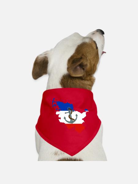 Schleswig-Holstein - Dog Bandana - red - Front