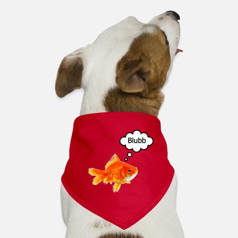 Goldfish with speech bubble Dog Bandana