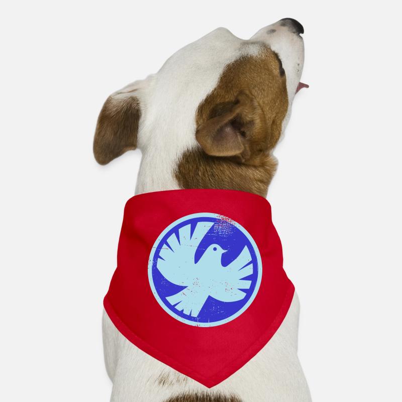 Friedenstaube Hunde-Bandana