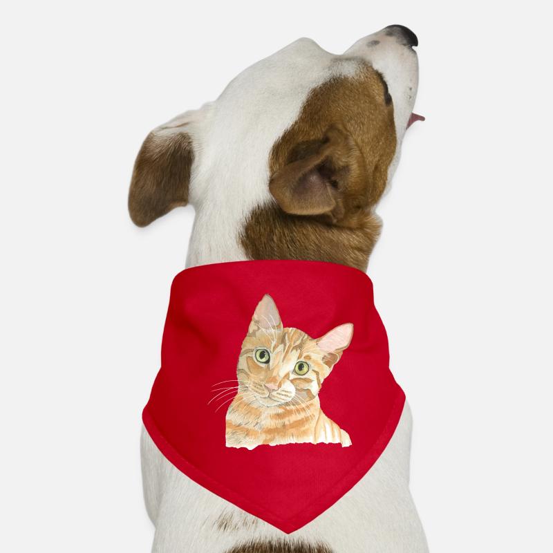 rote Katze Hunde-Bandana