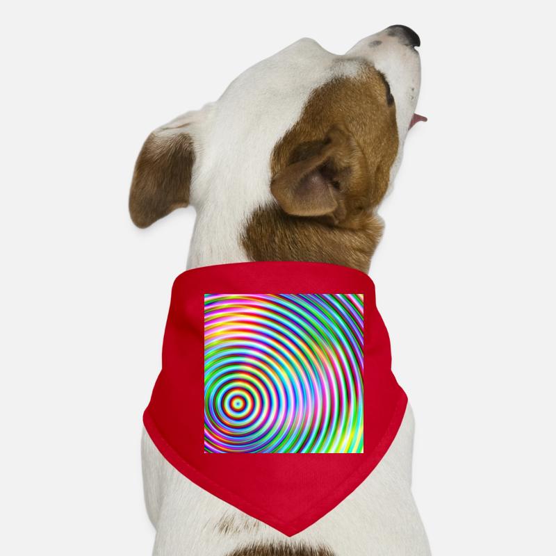 Colored rounds 3d Dog Bandana