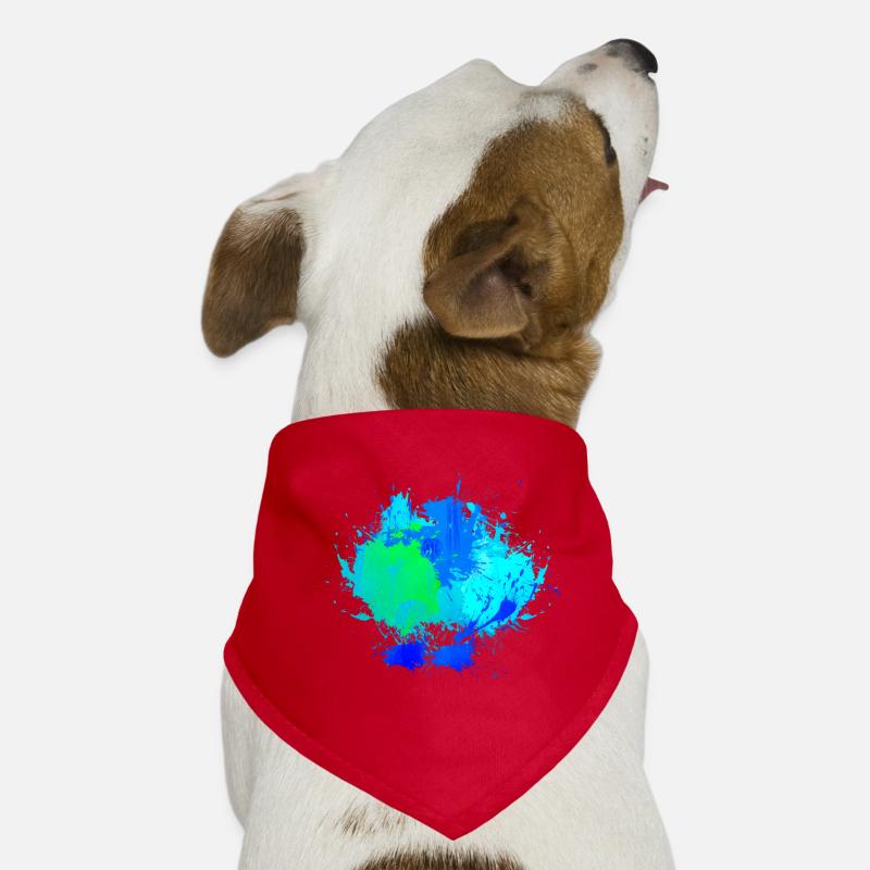 Bleu tache fond décor déco Bandana pour chien
