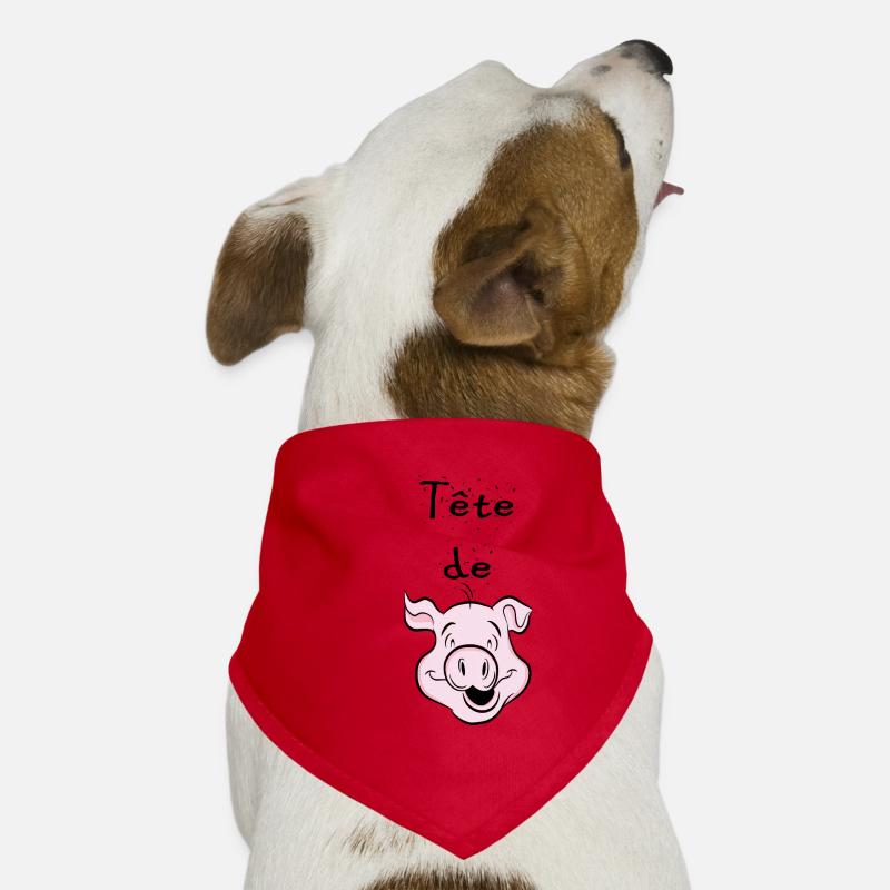 tête de cochon Bandana pour chien