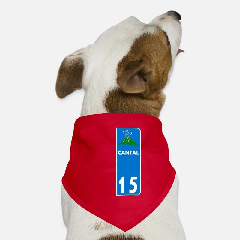 Cantal - Bandana pour chien - rouge