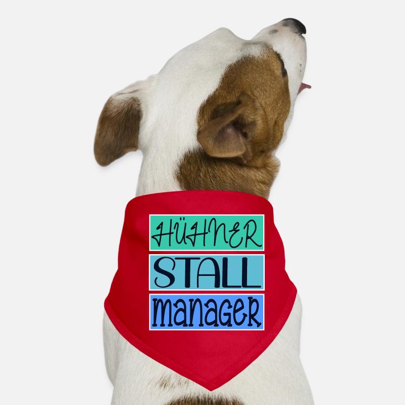 HÜHNERSTALL MANAGER HÜHNER - Hunde-Bandana - Rot