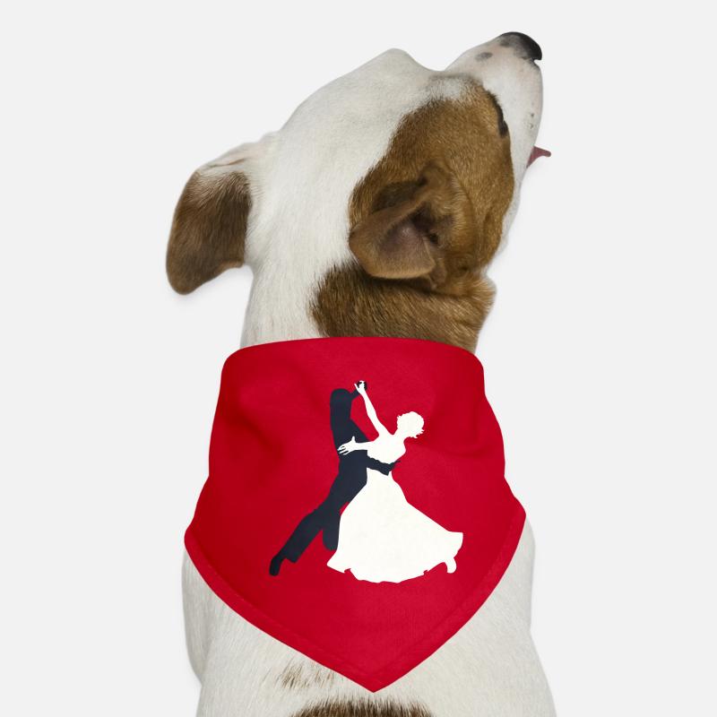 Eleganter Walzer Tanzmotif Hunde-Bandana