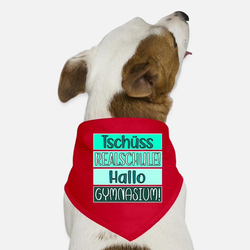 Tschüss Realschule - Hallo Gymnasium Hunde-Bandana