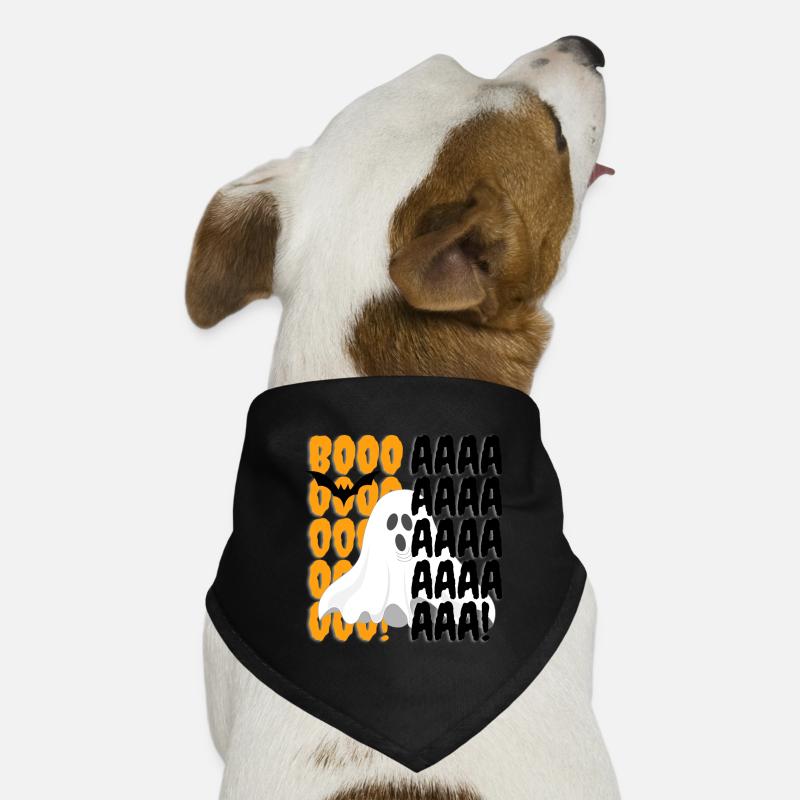 Halloween Geist Boo Muster Hunde-Bandana