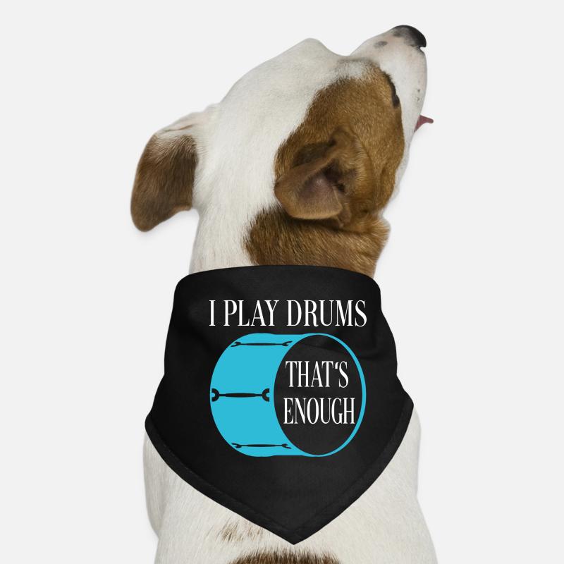Je joue de la batterie - ça suffit Bandana pour chien