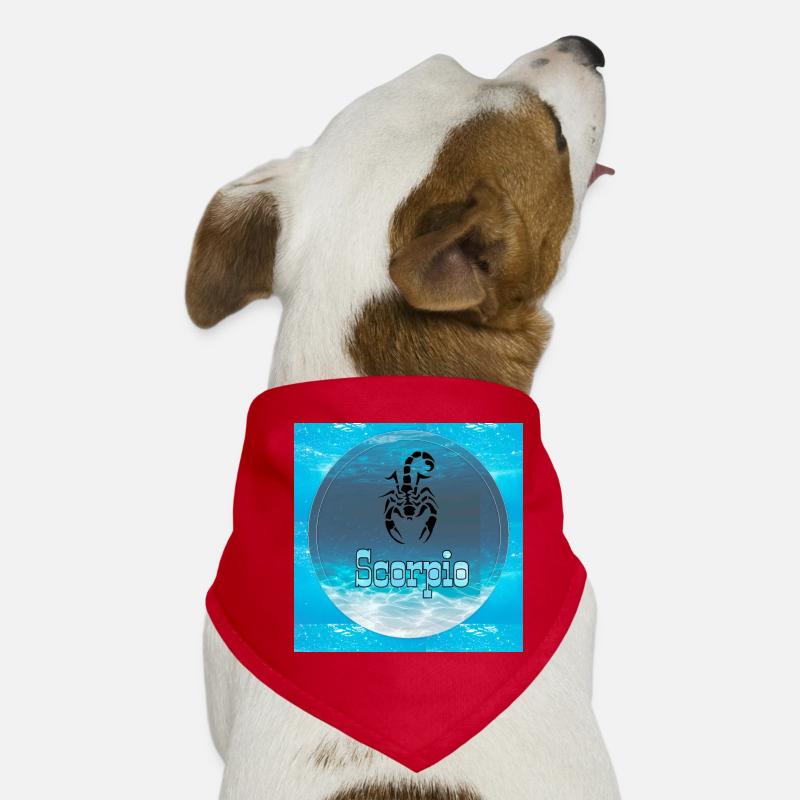 Skorpion - Hunde-Bandana - Rot