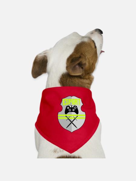 E sports - Dog Bandana - red - Front