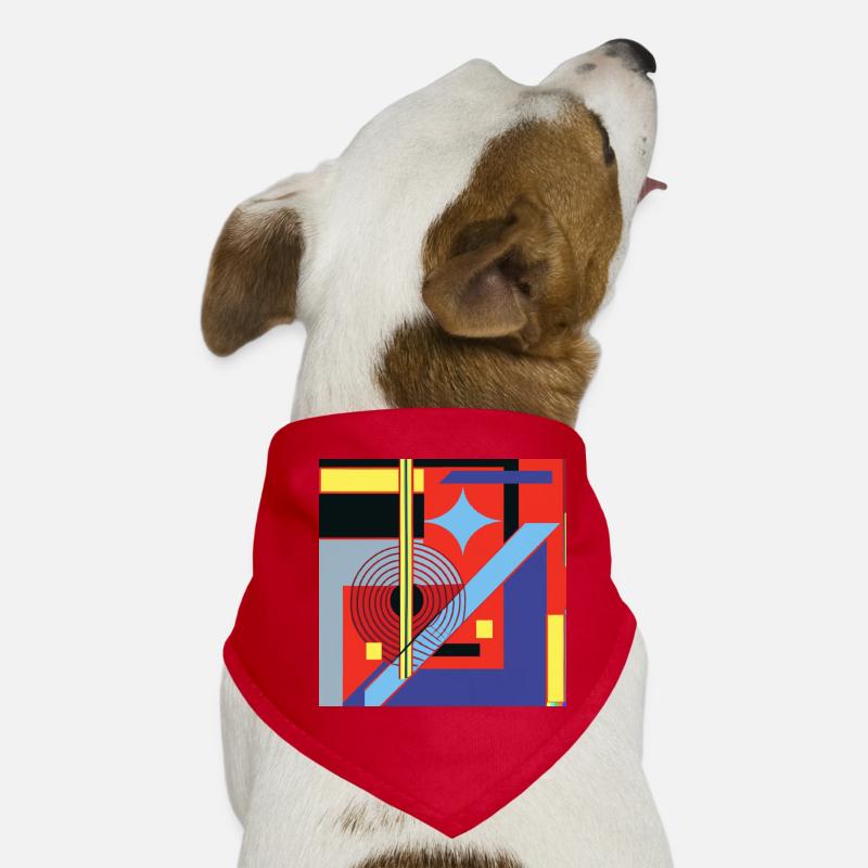 Conception de géométrie abstraite Bandana pour chien
