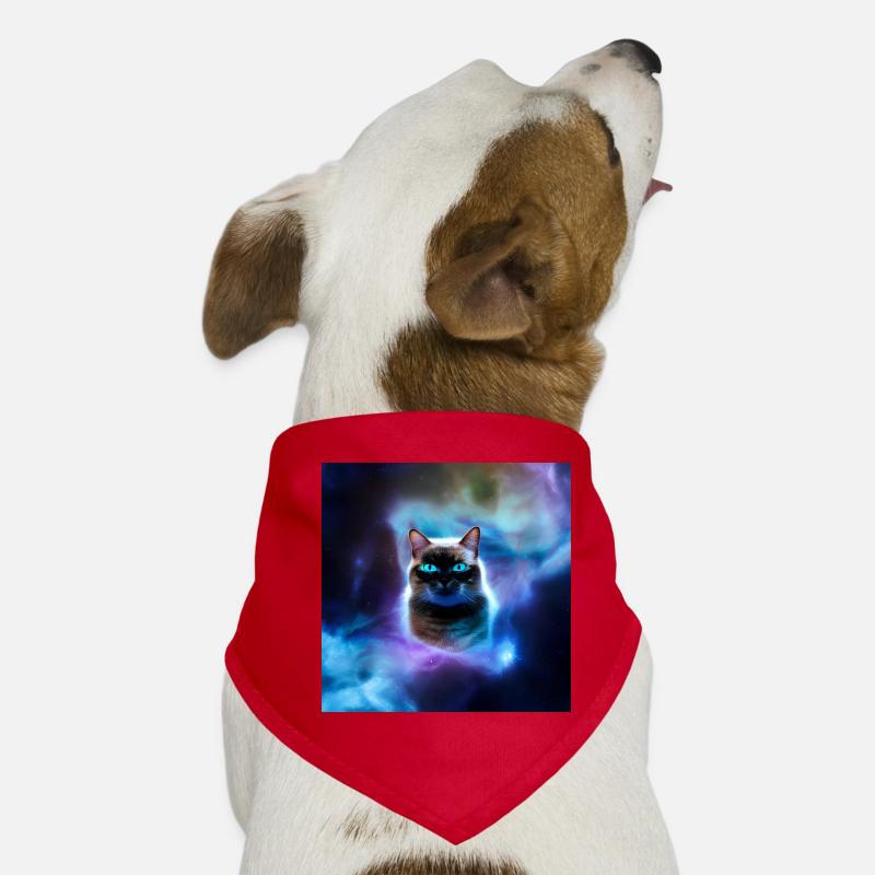 Cat in space Dog Bandana