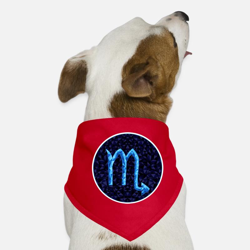 Scorpio - Hunde-Bandana - Rot