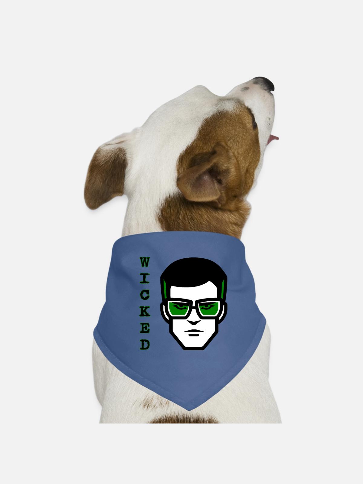 Roger Wicked - Dog Bandana - red - Front
