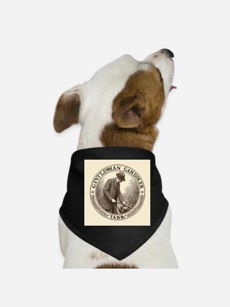 Gentleman Gardener - Hunde-Bandana - Schwarz - Vorne