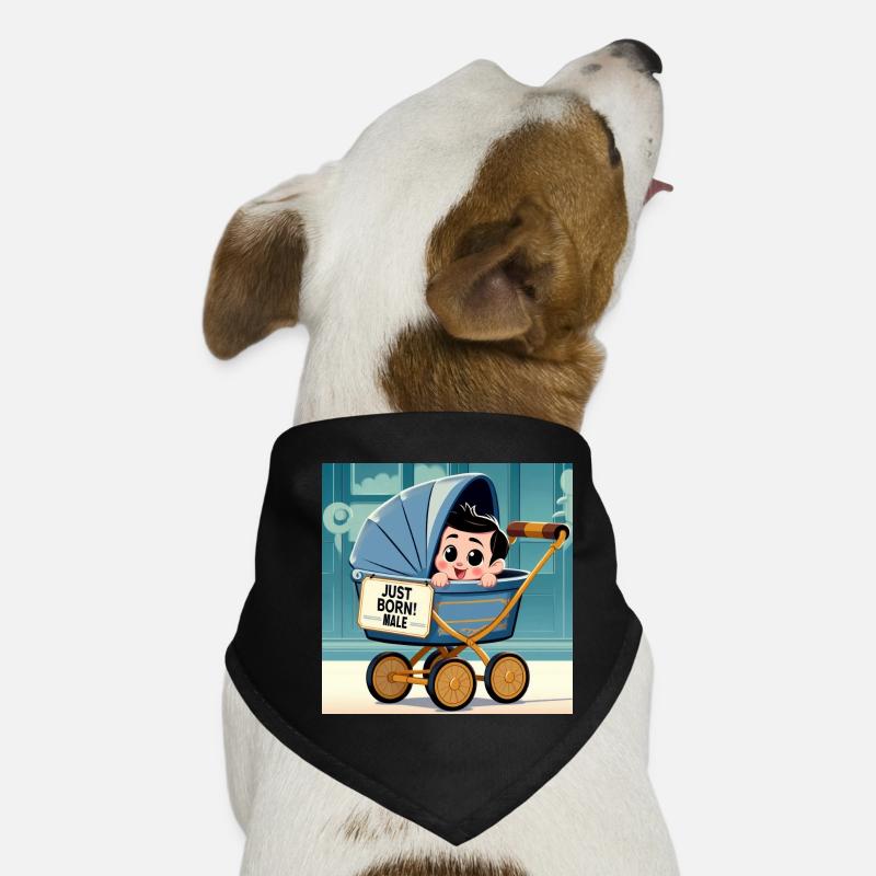 Gerade geborener Junge Hunde-Bandana