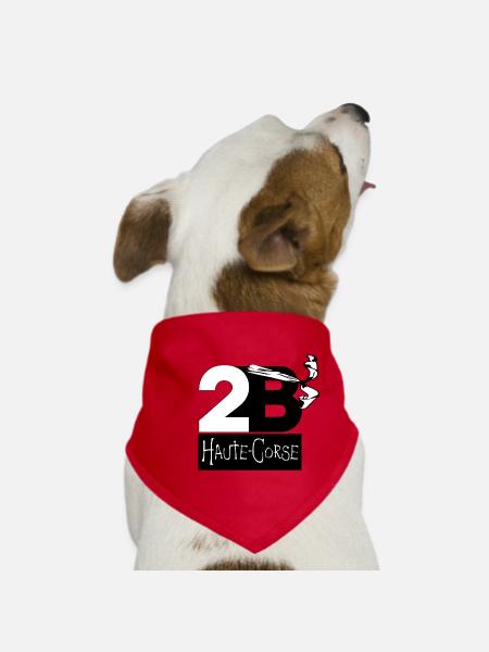 Haute Corse - Bandana pour chien - rouge - Devant