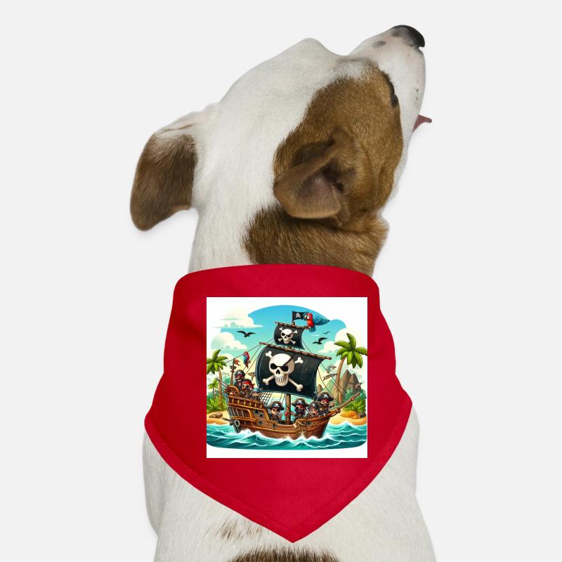 Pirate ship on the high seas Dog Bandana