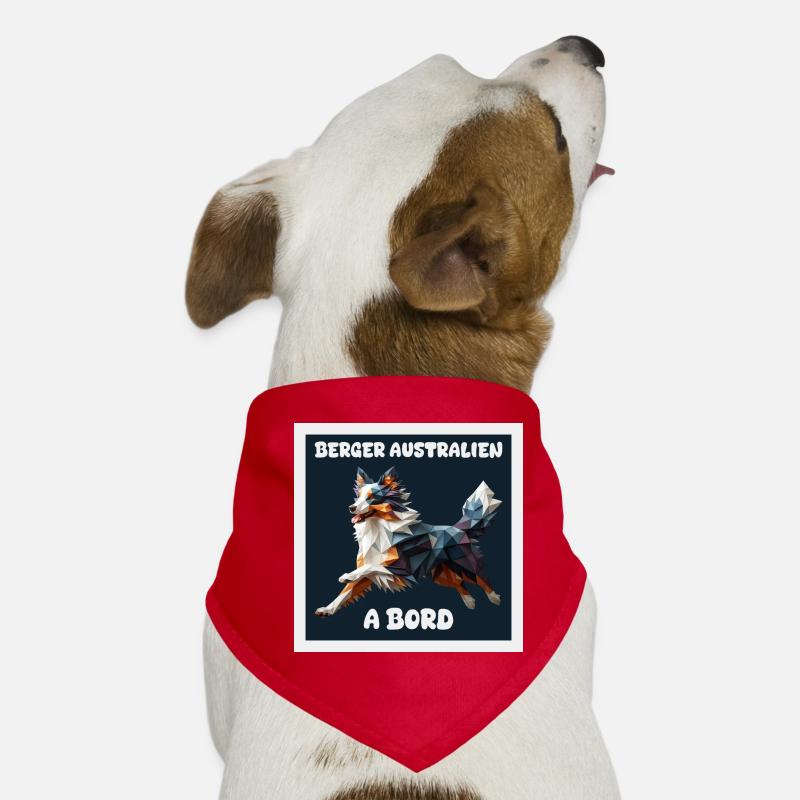AUSTRALIAN SHEPHERD AUTOAUFKLEBER AN BORD Hunde-Bandana
