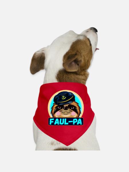 VATERTAG FAULTIER PAPA - Hunde-Bandana - Rot - Vorne
