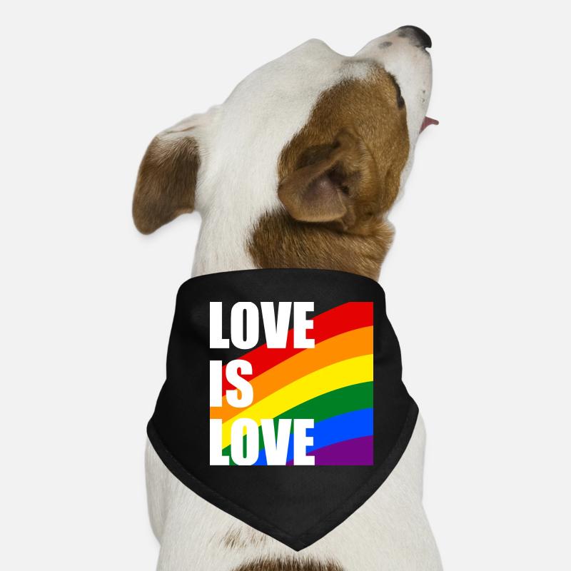 LoveIsLove Rainbow Bandana pour chien