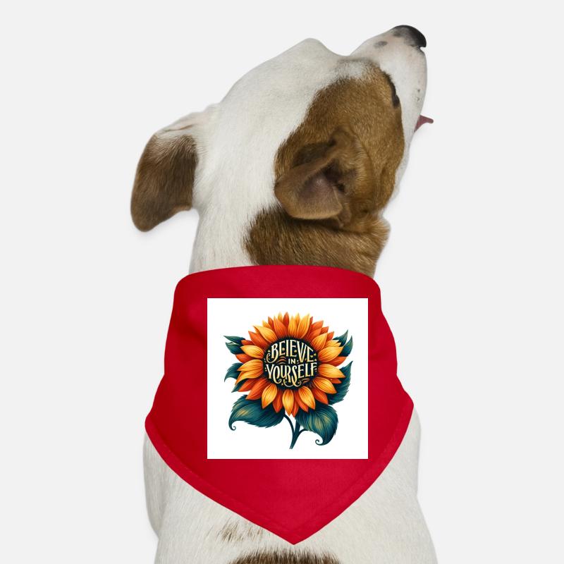 Glaub an dich selbst Sunflower Design Hunde-Bandana