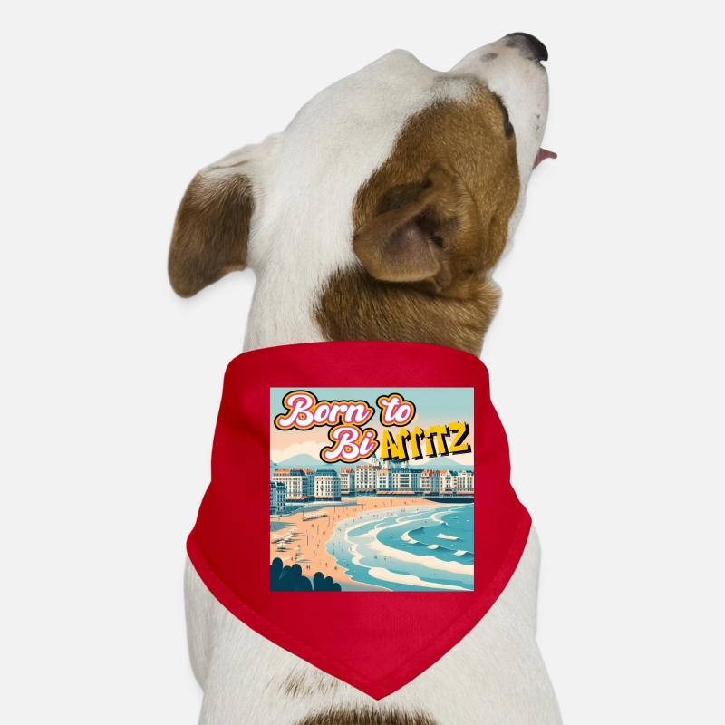Born to be Arritz - Bandana pour chien - rouge