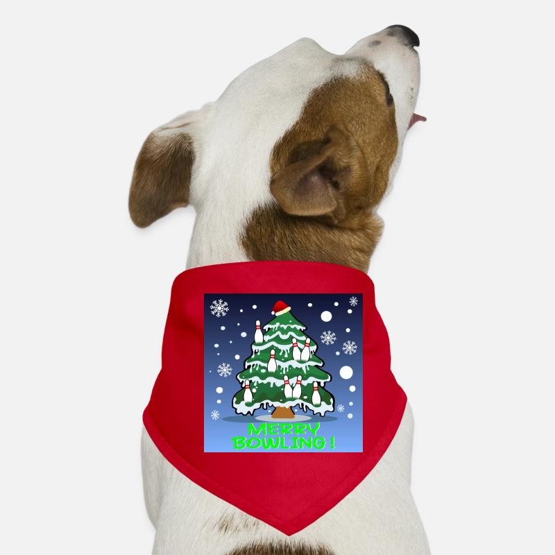 WEIHNACHTSBAUM-BOWLING Hunde-Bandana