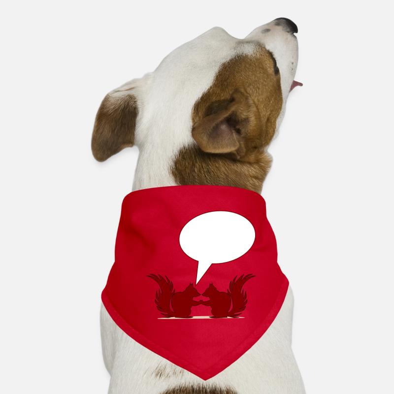 BEZIEHUNGSSPRÜCHE SELBST GESTALTEN EICHHÖRNCHEN Hunde-Bandana