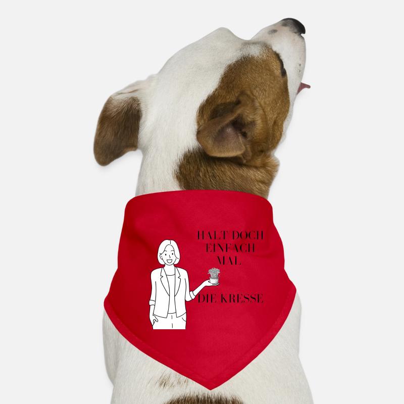 Halt doch die Kresse Illustration  Hunde-Bandana
