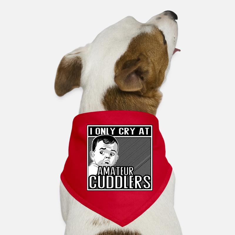 Je ne pleure que pour les câlins amateurs Bandana pour chien