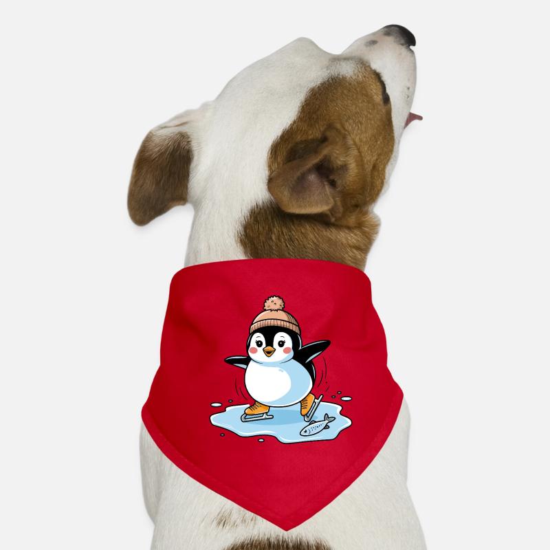 Skating Penguin Dog Bandana
