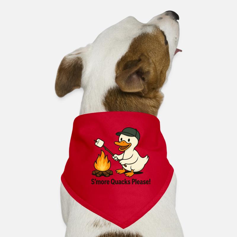 S'more Quacks Please! – Camping Duck Dog Bandana