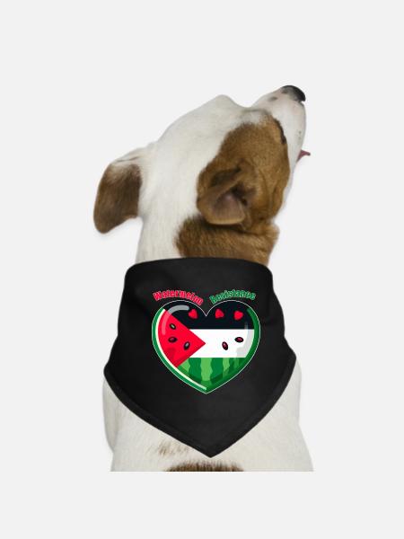 Résistance à la pastèque - Bandana pour chien - noir - Devant
