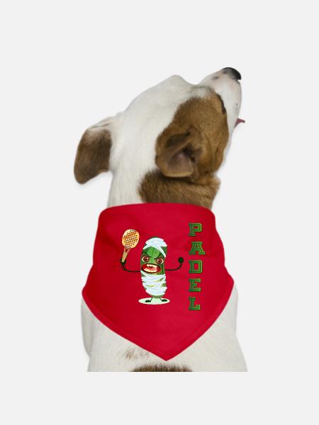 HALLOWEEN GHERKIN PICKLE PADEL - Dog Bandana - red - Front