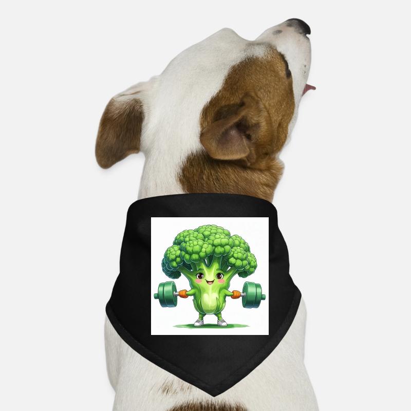 Fitness broccoli with muscle power Dog Bandana