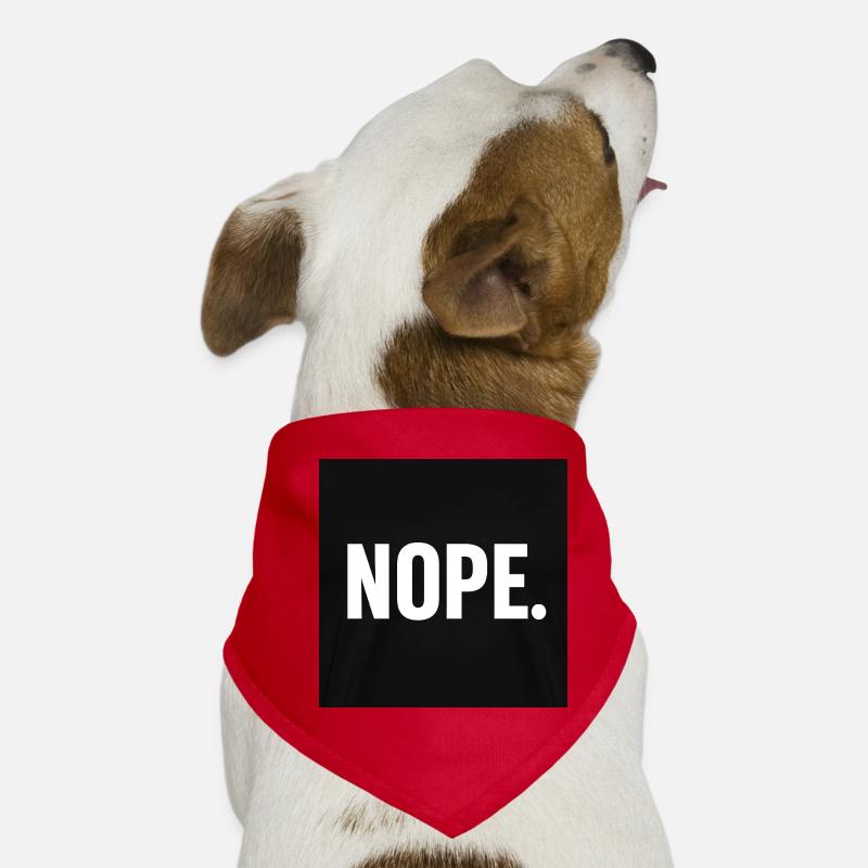 Minimalist NOPE Statement Design Hunde-Bandana