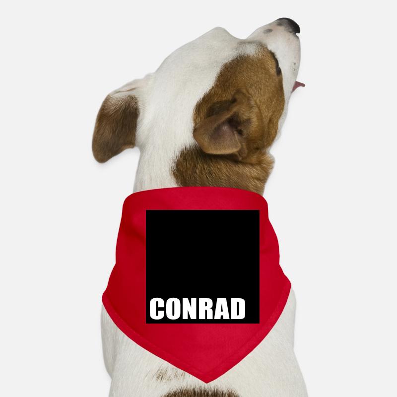 JUNGE VORNAME CONRAD - Hunde-Bandana - Rot