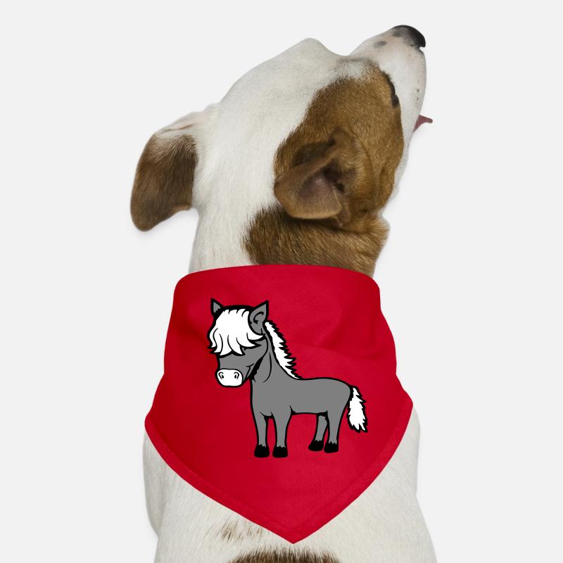 Pferd Bob Haare Frisur Pony Fohlen Niedlich Comic Hunde-Bandana