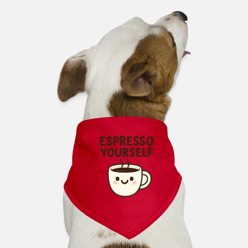 Niedliches Kawaii Kaffeetasse Design Hunde-Bandana