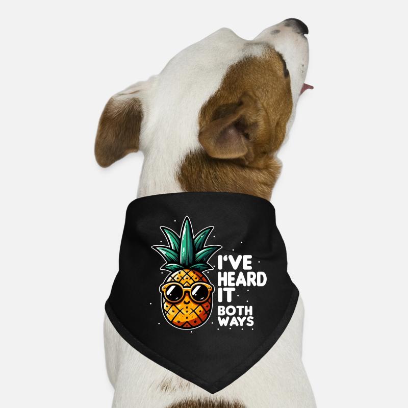 Ananas Slogan Double Sens Bandana pour chien