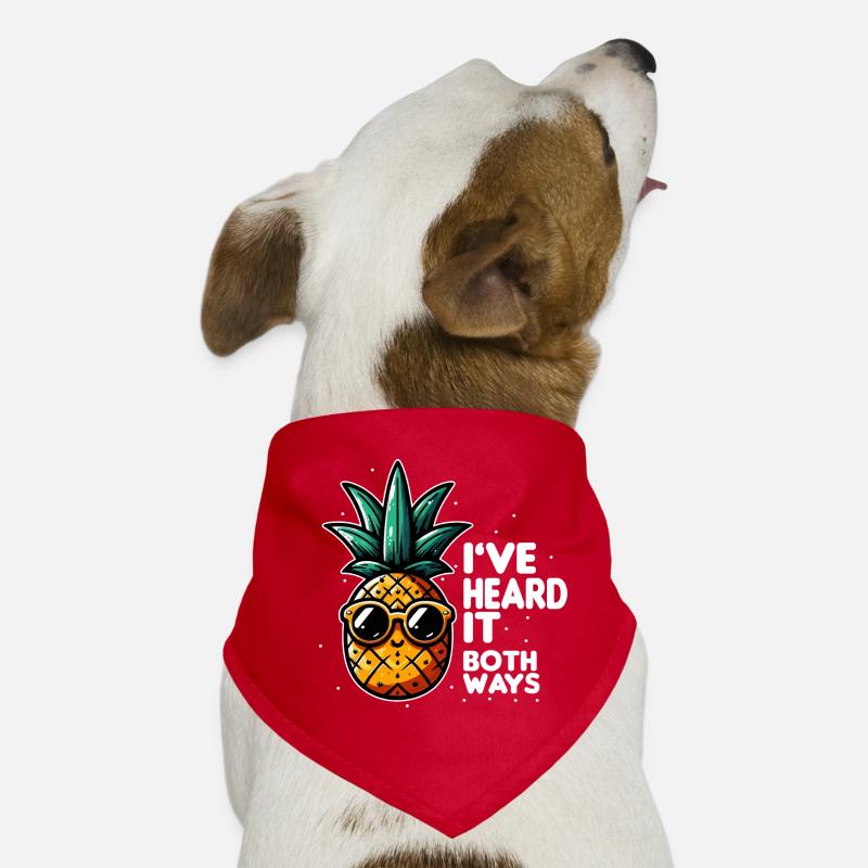 Pineapple Slogan Double Meaning Dog Bandana