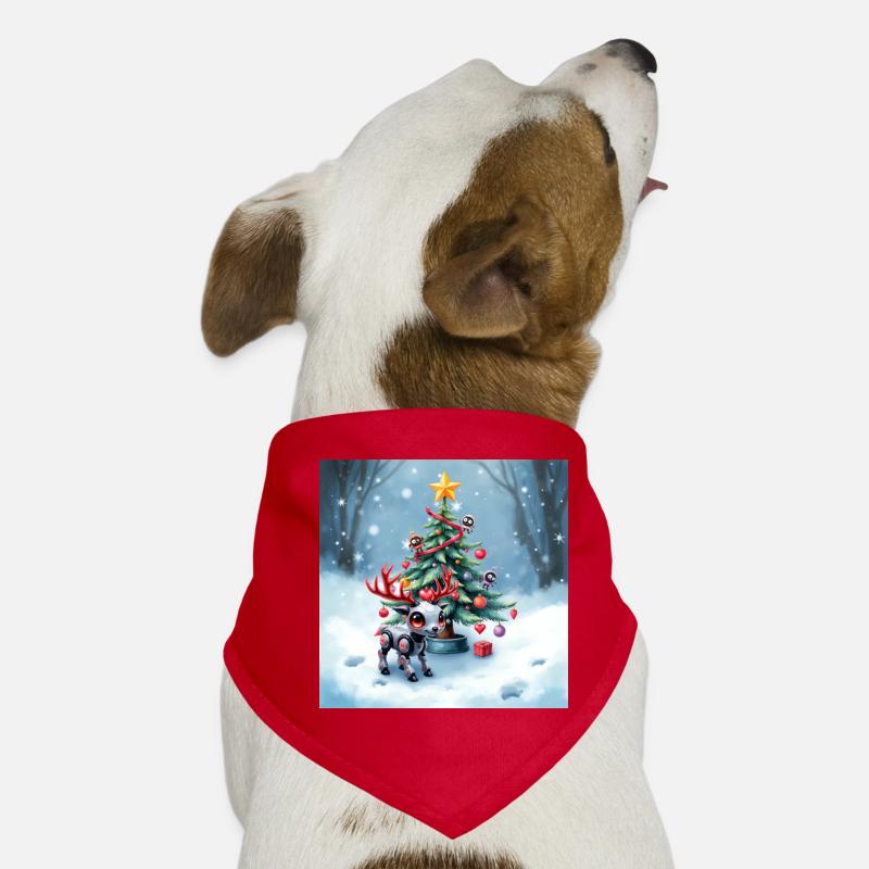 Christmas robotic reindeer Dog Bandana