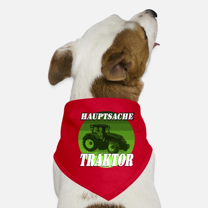 The main thing is a tractor Dog Bandana
