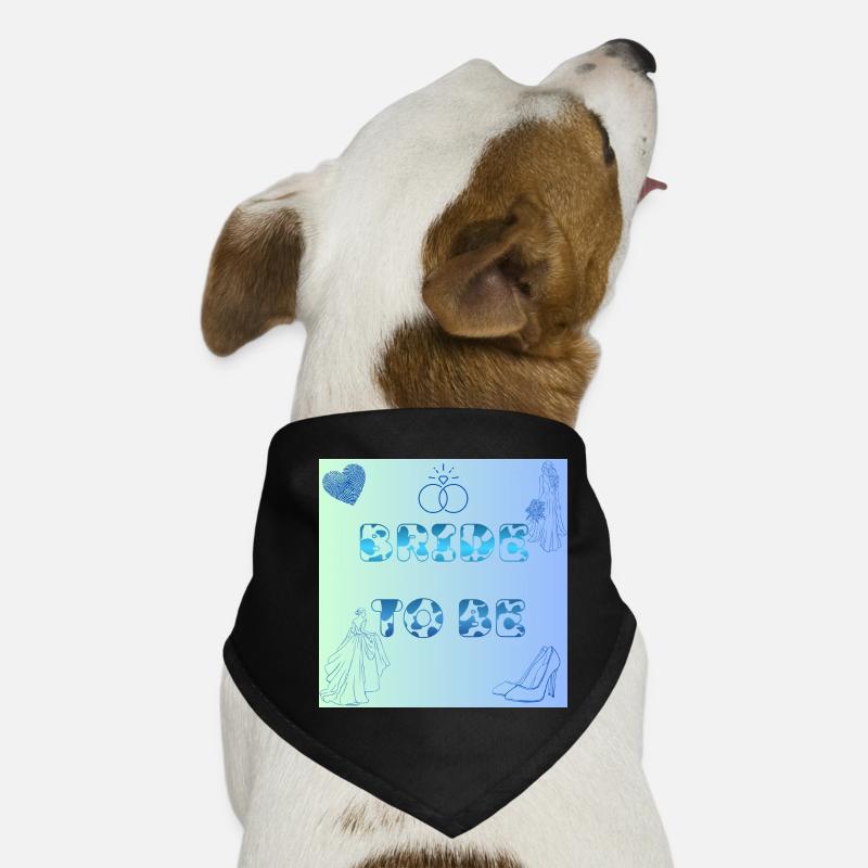 Braut To Be Farbverlauf Muster Hunde-Bandana