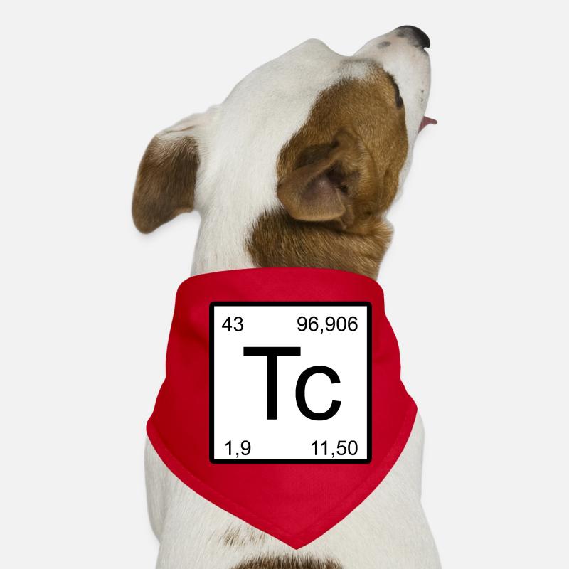 Technetium Periodensystem Grafik Hunde-Bandana