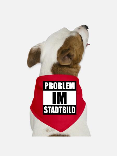 Problème dans le paysage urbain - Bandana pour chien - rouge - Devant