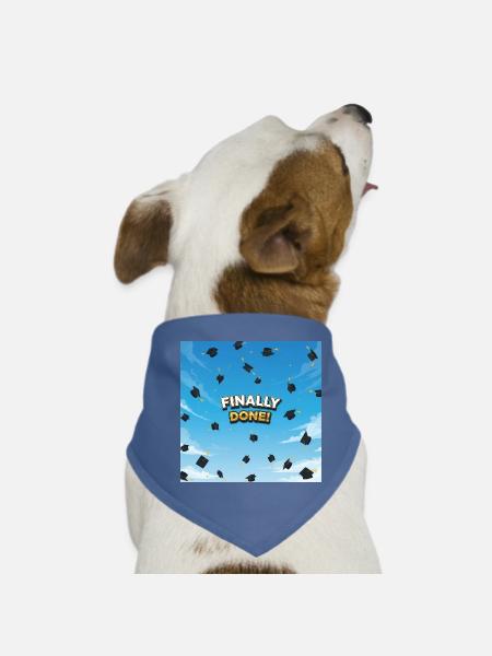 Finally done, final celebration - Dog Bandana - red - Front